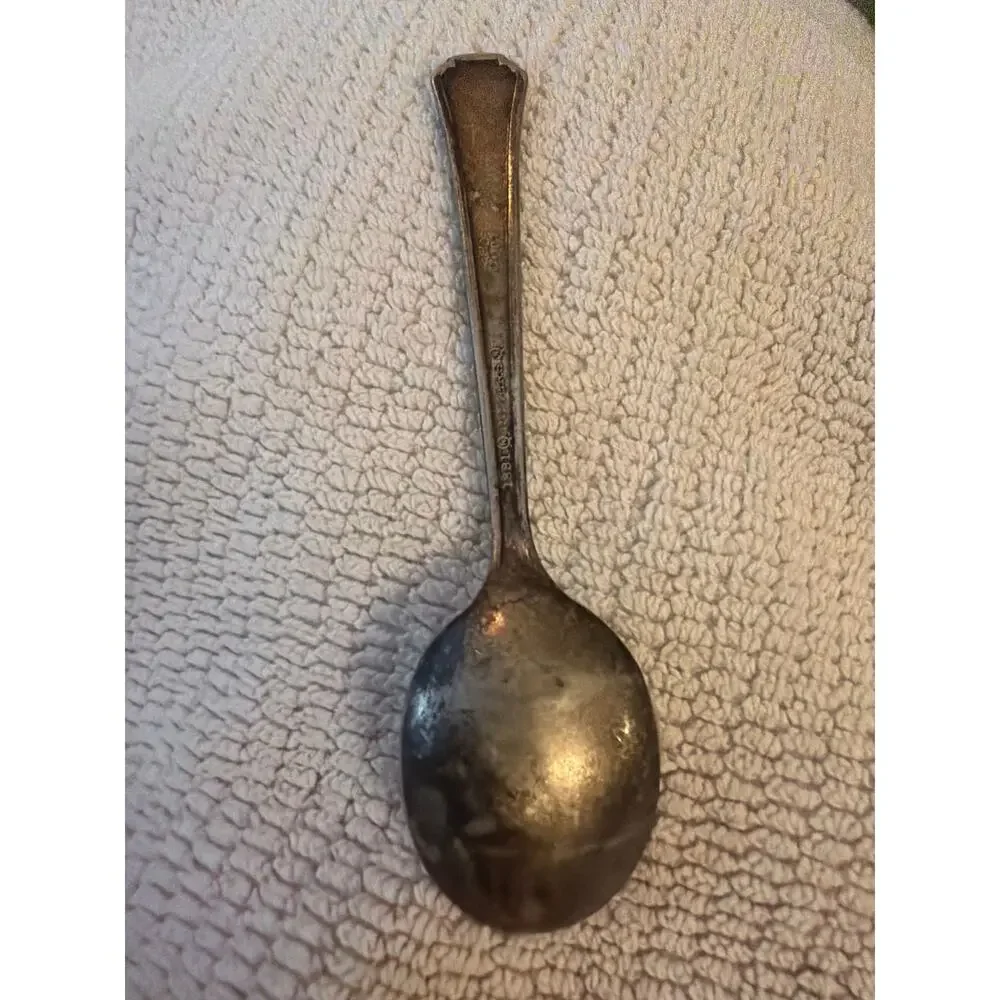 Vintage Oneida 1881 Rogers Silverplate Demitasse Coffee Tea Spoon Floral 4.5